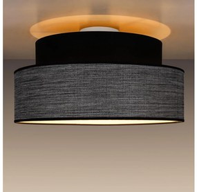 Stropné svietidlo GRACE 1xE27/60W/230V pr. 40 cm čierna/šedá