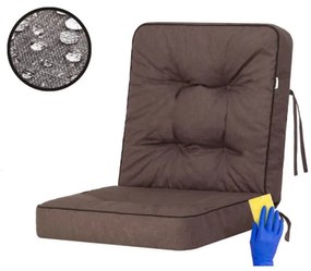 Vankúš na záhradnú hojdačku VENUS 60 cm tmavohnedý, ekolen