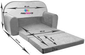 Detská rozkladacia MINI pohovka STAVEBNÁ TECHNIKA
