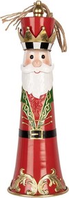 Christmas Decoration Figurine Bell ? 16x47 Cm Red Metal - ? 16*47 cm