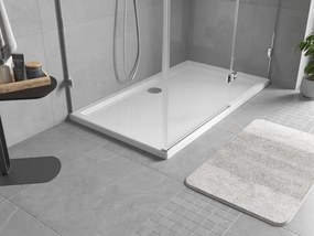 Mexen Flow štvorcový sprchovací kút slim 160 x 100 cm, biely lesk - 46R101016