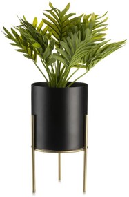 Kvetináč na stojane LOFT III 22 cm čierny