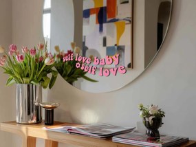 Nálepka na zrkadlo S25 – Self love baby