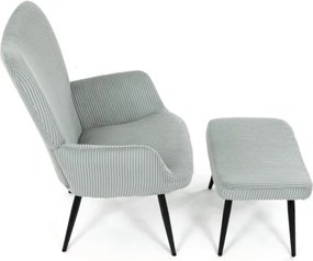 Kreslo modré s podnožkou AK-L7285 BLUE6