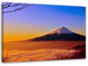 Obraz na plátně Horská krajina hory Fudži - 120x80 cm