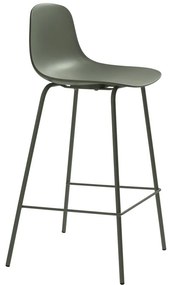 Khaki plastová barová stolička (výška sedadla 67,5 cm) Whitby – Unique Furniture