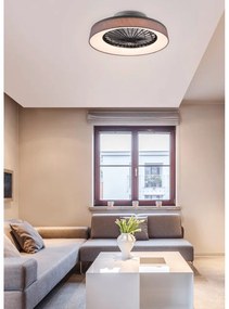 Sivé LED stropné svietidlo Farsund – Trio