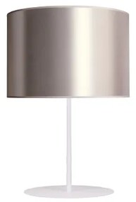 Duolla - Stolná lampa CANNES 1xE14/15W/230V pr. 20 cm strieborná/biela