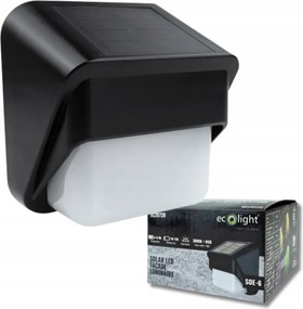 ECOLIGHT Solárne fasádne svietidlo so súmrakovým senzorom