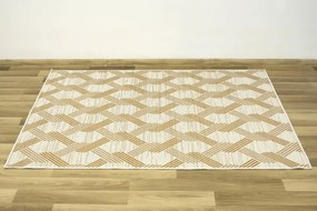 Koberec šnúrkový Berg 28354/62 Geometrický Romby krémový
