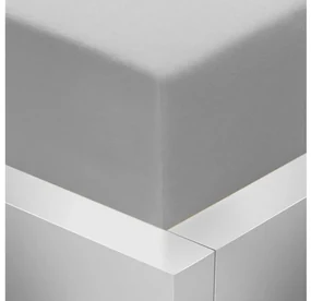 Jersey napínacie prestieradlo s lycrou - svetlo sivé 175 g / m2 90x200 cm