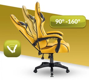 Herné kreslo HC-1007 Yellow