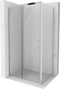 Mexen APIA, sprchový kút s posuvnými dverami 120 (dvere) x 70 (stena) cm, 5mm číre sklo, chrómový profil, 840-120-070-01-00