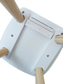 Biely set stolíka a 2 stoličiek