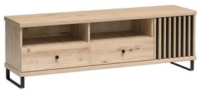 TV stolík Moderno C6 160 cm dub Artisan/čierny