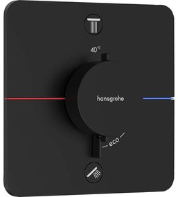 HANSGROHE ShowerSelect Comfort Q termostat pod omietku pre 2 spotrebiče, matná čierna, 15583670