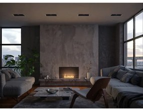 InFire - Vstavaný BIO krb 49,4x84,4 cm 3,5kW čierna