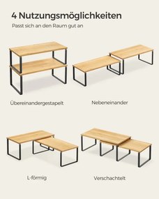 Set 4 kuchynských políc KCS210B01