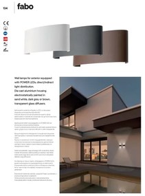 Redo 90227 - LED Vonkajšie nástenné svietidlo FABO LED/6W/230V 3000K IP54 hnedá