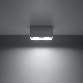 Stropné svietidlo Quad Maxi, 1x sivé kovové tienidlo