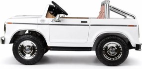 JOKOMISIADA Dvojmiestne autíčko na batériu klasický Ford Bronco Pickup biele PA0338