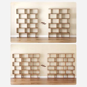 Drevená knižnica VASAGLE LBC61BX