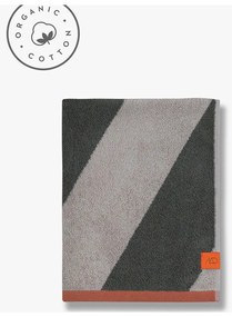 Kaki froté osuška z bio bavlny 70x133 cm Diagonal – Mette Ditmer Denmark