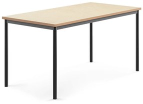 Stôl SONITUS, 1600x800x760 mm, linoleum - béžová, antracit