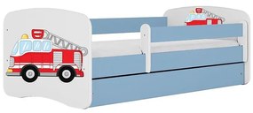 Detská Posteľ. Babydreams+Sz+M Modrá 70x140 hasičský zbor