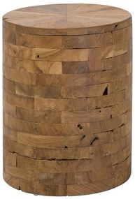 Drevený stolík svetlé drevo BRANT Beliani