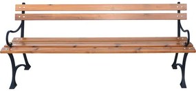 Záhradná lavica Rojaplast drevená 180 cm s opierkami