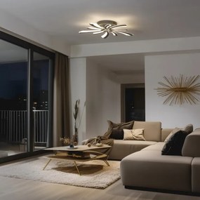 Brilagi - LED Stmievateľný prisadený luster TWIST LED/55W/230V 3000-6500K antracit + DO