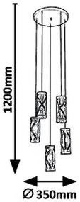Rabalux závesné svietidlo Oberon 5340