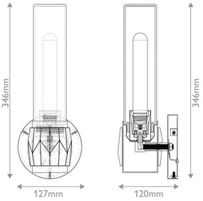 Hinkley HK-ELLISON1-BK-BN -Kúpeľňové svietidlo ELLISON 1xE27/40W/230V IP44 čierne