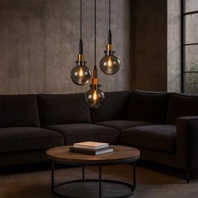 Stropné svietidlo Alternative I čierne/zlaté