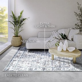 Svetlomodrý koberec 120x160 cm Saveh Cream Blue – Elle Decoration