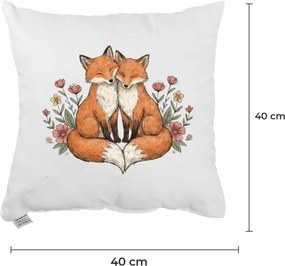 Dekoratívny vankúš Fox Love 40x40 cm EMI