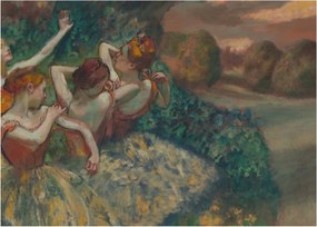 Obraz - Edgar Degas, Four Dancers, reprodukcia (70x50 cm)