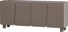 Hnedá komoda z borovicového dreva 200x85x45 cm Root – WOOOD