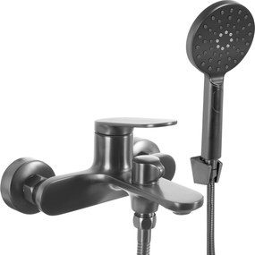 Rea Marco, vaňová batéria s ručnou sprchovou súpravou, grafitová, REA-B5063