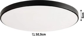 ECOLIGHT LED stropné svietidlo 32W 2v1 biela / čierna