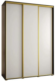 Skriňa 45 Canaris 1 200 čierna/biela/gold