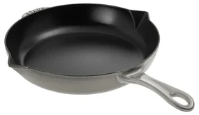 Liatinová panvica Staub, sivá, Ø 26 cm