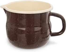 Orion Smaltovaný hrnček Brown BELLY, 12 cm