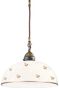 Kolarz 731.30.171 - Prívesný luster s lankom NONNA 1xE27/75W/230V, priemer 30 cm, kvetinový, ružové zlato
