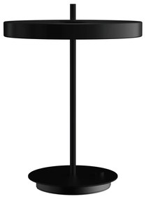 Čierna kovová LED stmievateľná stolová lampa s kovovým tienidlom (výška 41,5 cm) Asteria Table – UMAGE
