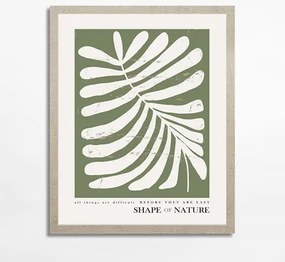 Maľba s kvetinovým motívom SHAPE OF NATURE I 40x50 cm