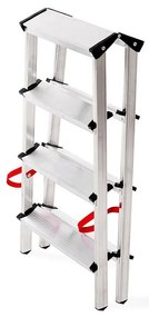 Hliníkový rebrík obojstranný 4 -stupňový 150 kg