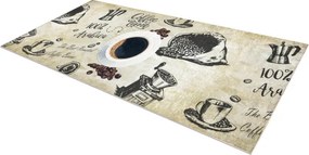 Protišmykový koberec / behúň ANDRE 2835 zelený / hnedý