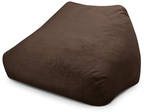 Tmavohnedý menčestrový sedací vak Sofa Snug – SLOWDOWN